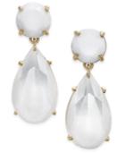 Kate Spade New York Gold-tone Colored Stone Drop Earrings