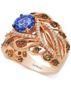 Le Vian Chocolatier Tanzanite (1-1/5 Ct. T.w.) And Diamond (3/4 Ct. T.w.) Ring In 14k Rose Gold