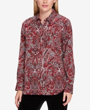 Tommy Hilfiger Cotton High-low Shirt, Created For Macy's