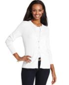 Charter Club Long-sleeve Button-front Cardigan
