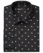 Bar Iii Men's Slim-fit White Elephant Print Dress Shirt, Only At Macy's