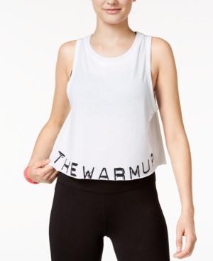 Jessica Simpson The Warm Up Juniors' Graphic Swing Crop Tank Top, Only At Macy's