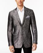 Tallia Men's Slim-fit Gray/silver Sport Coat