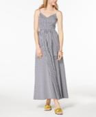 Maison Jules Gingham-print Maxi Dress, Created For Macy's