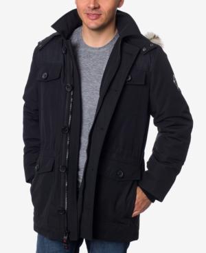 Hfx Men's Faux-fur Trimmed Hooded Parka