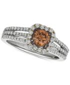 Le Vian Chocolate & Nude Diamond Ring (3/4 Ct. T.w.) In 14k White Gold