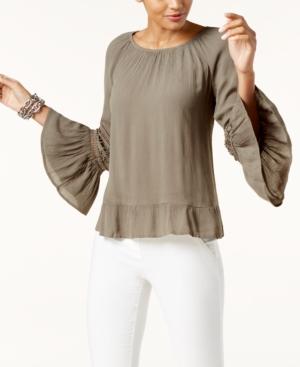 I.n.c. Bell-sleeve Peasant Top, Created For Macy's