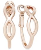 Charter Club Rose Gold-tone Infinity Hoop Earrings, Only At Macy's