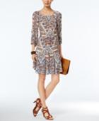 Ny Collection Petite Tiered A-line Peasant Dress