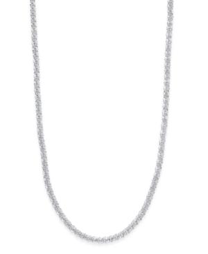 Giani Bernini 20 Sparkle Link Chain Necklace In Sterling Silver, Only At Macy's