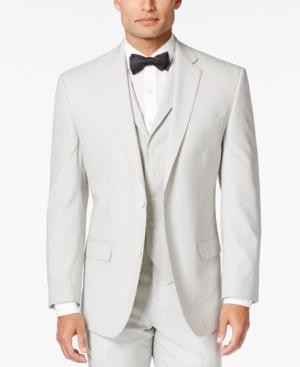 Sean John Men's White And Black Pinstriped Classic-fit Jacket