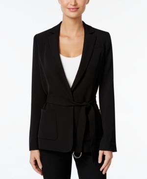 Calvin Klein Belted Wrap Blazer