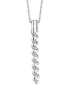 Sirena Energy Diamond Twist Pendant Necklace (1/4 Ct. T.w.) In 14k White Gold