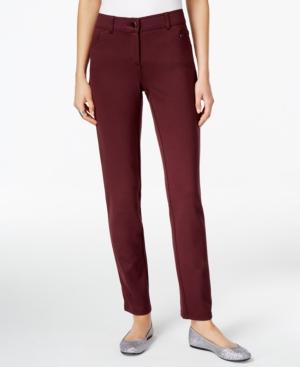 Style & Co. Ponte Slim-leg Pants, Only At Macy's