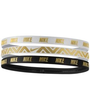 Nike 3-pk. Metallic Headbands