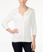 Tommy Hilfiger Marilyn Pointelle Cardigan, Only At Macy's