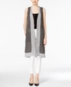 Chelsea And Theodore Mixed-print Split-back Topper Vest