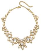 Kate Spade New York Gold-tone Crystal And White Imitation Pearl Collar Necklace