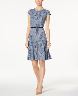 Jessica Howard Printed Fit & Flare Dress