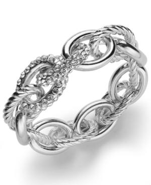 Inc International Concepts Rose Pave Link Stretch Bracelet