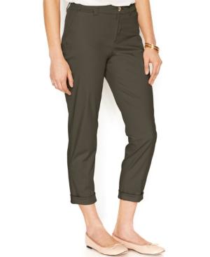 Maison Jules Lou Lou Cropped Straight-leg Chino Pants, Only At Macy's
