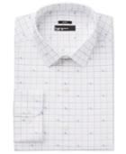 Bar Iii Men's Slim-fit Stretch Easy-care Print Dress Shirt, Only At Macy's