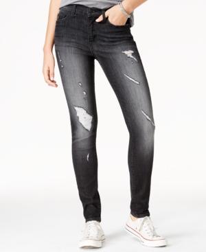 Flying Monkey Ripped Black Wash Skinny Jeans