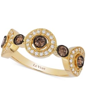 Le Vian Chocolatier Chocolate Deco Diamond Circle Ring (5/8 Ct. T.w.) In 14k Gold