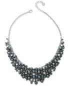 Charter Club Silver-tone Imitation Pearl Shaky Collar Necklace, Only At Macy's