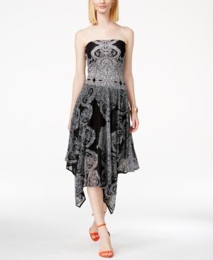 Inc International Concepts Petite Strapless Convertible Printed Maxi Dress, Only At Macy's