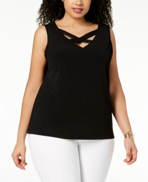 Nine West Plus Size V-neck Top