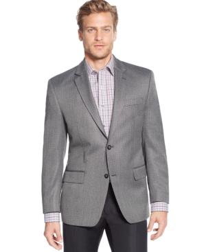 Andrew Fezza Classic-fit Black/white Herringbone Sport Coat