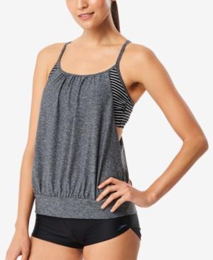 Speedo Racerback Blouson Tankini Top Women's Swimsuit