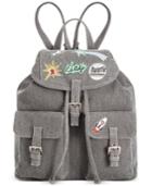 Steve Madden Dillian Canvas Medium Backpack With Patches, A Macy's Exclusive Style