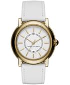Marc Jacobs Women's Courtney White Leather Strap Watch 34mm Mj1449