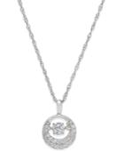 Diamond Circle Pendant Necklace (1/3 Ct. T.w.) In 14k White Gold