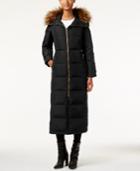 Calvin Klein Faux-fur-trim Hooded Down Maxi Puffer Coat