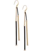 Inc International Concepts Gold-tone Jet Linear Drop Earrings, Only At Macy's