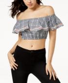 Guess Payton Off-the-shoulder Crop Top