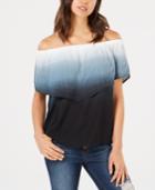 Ultra Flirt Juniors' Off-the-shoulder Flounce Top