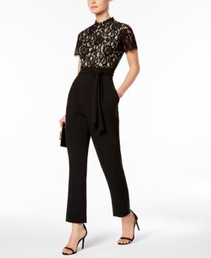 Jessica Howard Lace Jumpsuit, Regular & Petite Sizes