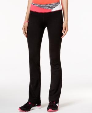 Material Girl Active Printed-waist Yoga Pants, Only At Macy's