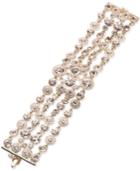 Givenchy Gold-tone Silky Crystal Multi-row Bracelet