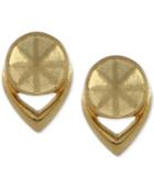 Vince Camuto Gold-tone Round Stud Earrings