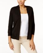 Charter Club Open-front Cardigan, Created For Macy's