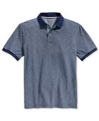 Weatherproof Men's Space-dye Stripe Polo
