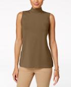 Charter Club Sleeveless Mock-neck Top, Created For Macy's
