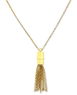 Vince Camuto Necklace, Gold-tone Chain Tassel Pendant Necklace
