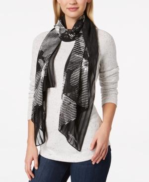 Calvin Klein Graphic Floral Chiffon Scarf, A Macy's Exclusive Style