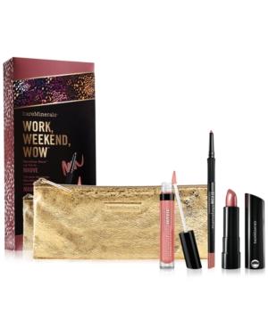 Bare Escentuals Bareminerals Work, Weekend, Wow Marvelous Moxie Lip Trio Kit - Mauve
